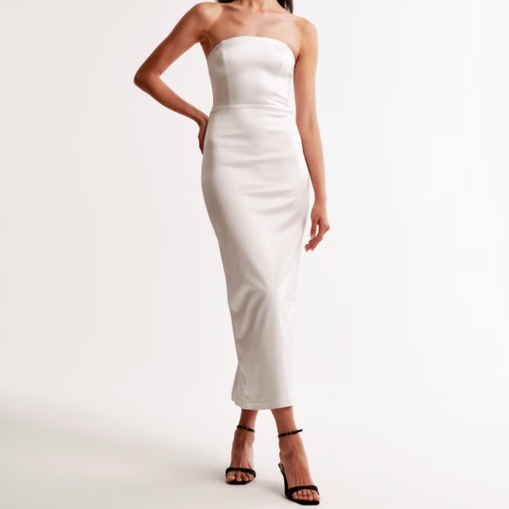 Abercrombie & Fitch Strapless White Dress